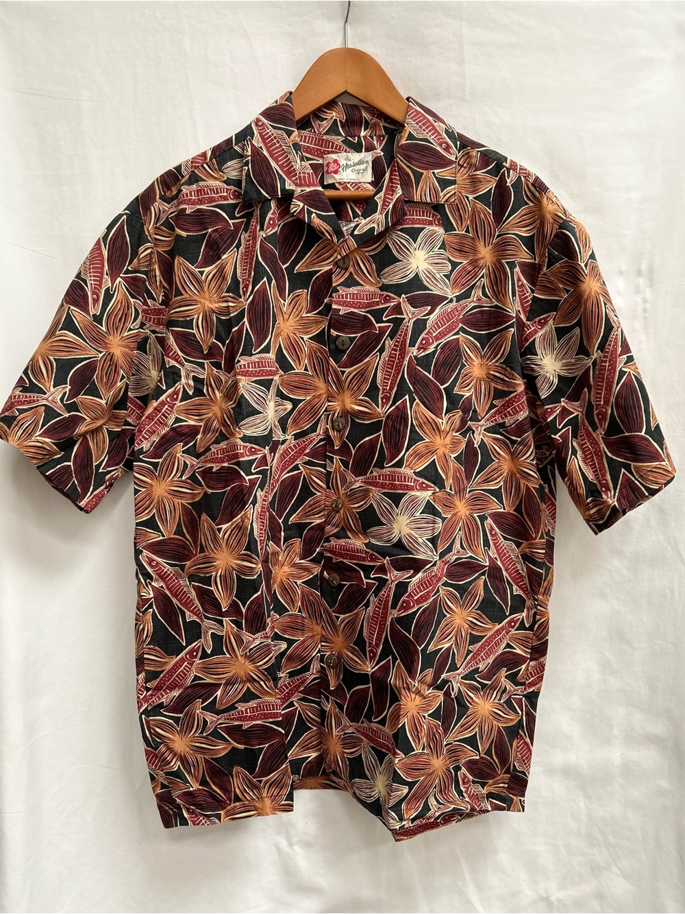 HILO HATTIE VINTAGE HAWAIIAN SHIRT, SIZE L